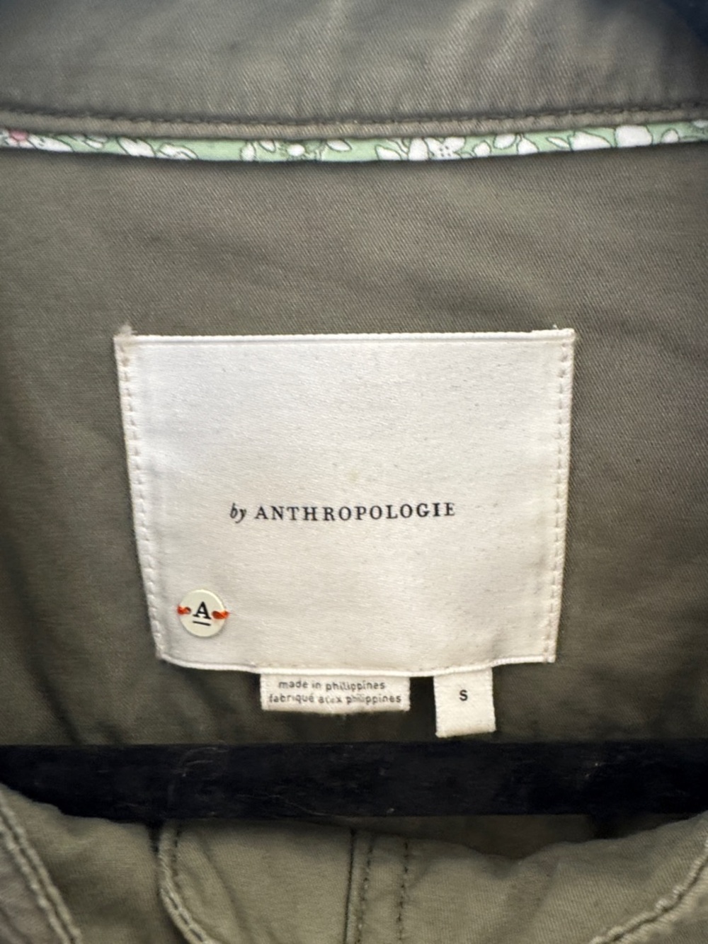 Anthropologie Olive Green Women's Zip-Front Lightweight Jacket Small - Picture 2 of 4